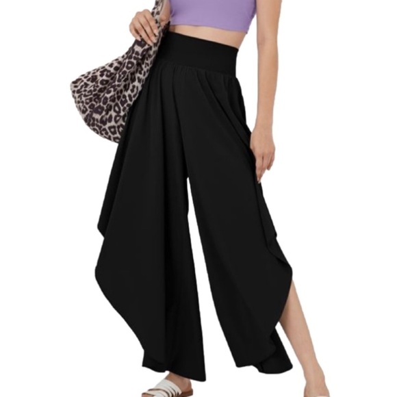 HALARA Pants - HALARA Breezeful™ High Waisted Palazzo Flowy Wide Leg Quick Dry Dance Pants
